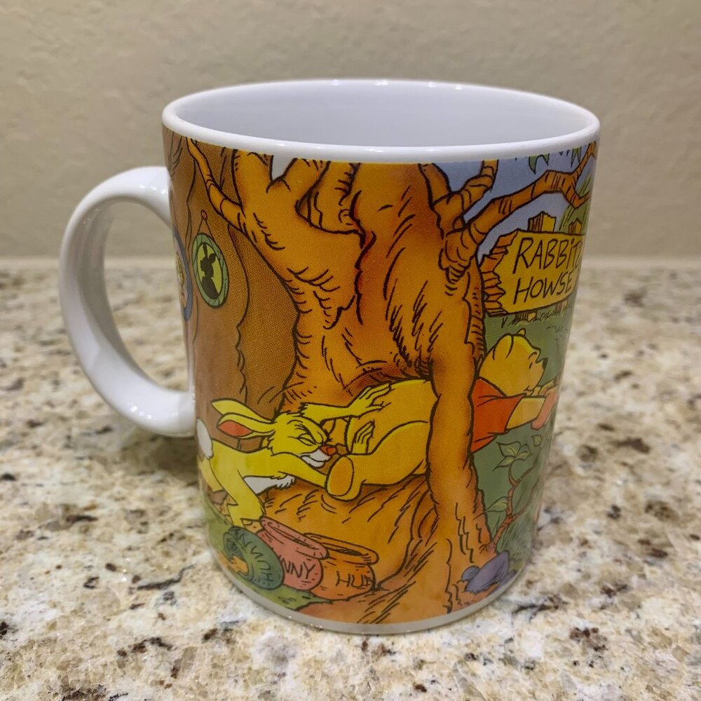 Vintage Winnie the Pooh at Rabbit's Howse Coffee Cup